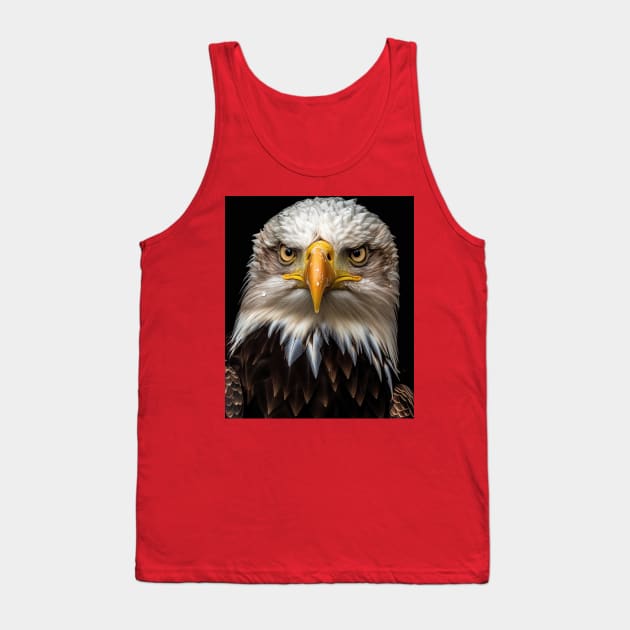 Oil Paint Hyperrealism: Majestic Bald Eagle at the Zoo Tank Top by ABART BY ALEXST 